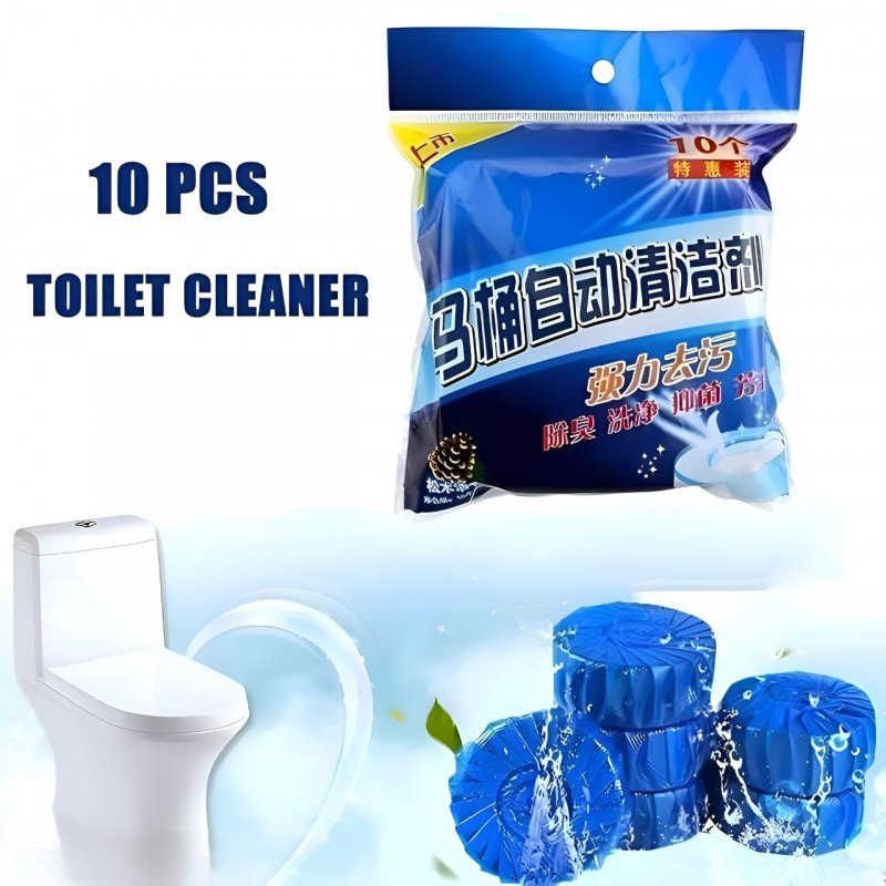(30 পিস ফ্রি ডেলিভারি) Blue Commode Cleaning Tablet। লেবুর ঘ্রাণের সুবাস ছড়ায়