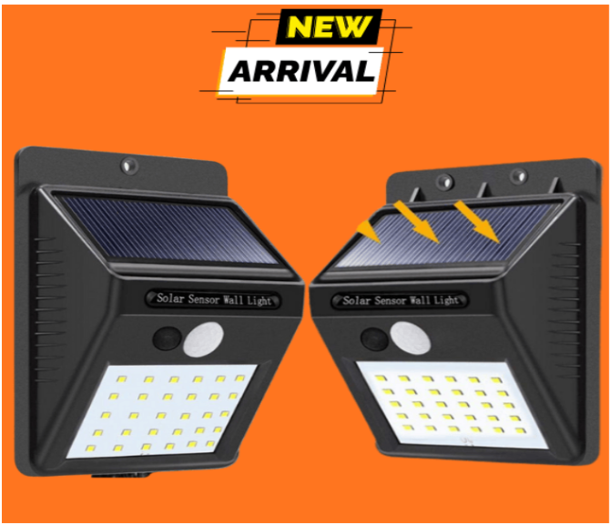 30 LED waterproof Solar Light -(2 পিস ফ্রি ডেলিভারি)